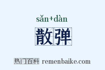 散弹是什么意思的图片
